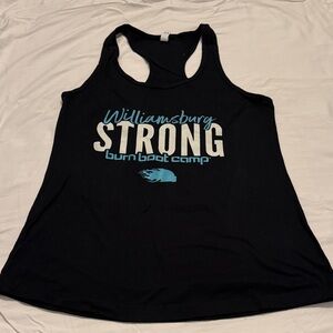 Williamsburg Strong BURN BOOT CAMP LOCATION TANK